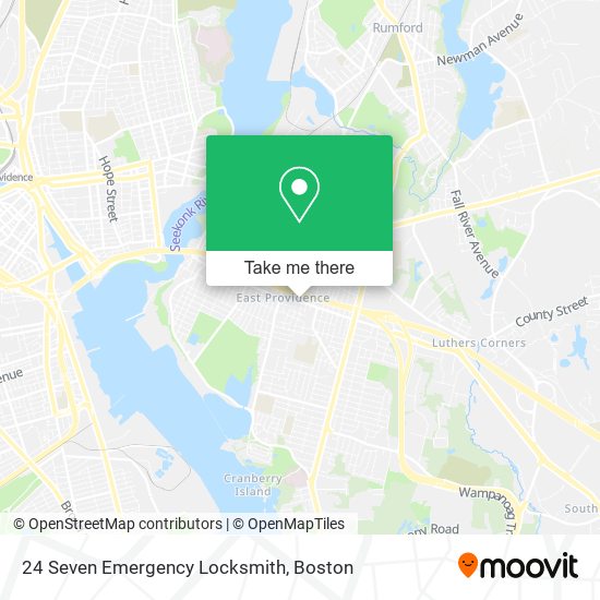 24 Seven Emergency Locksmith map