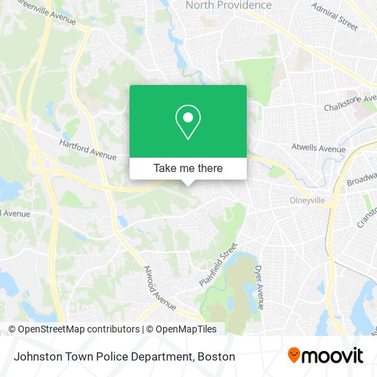Johnston Town Police Department map