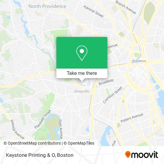 Mapa de Keystone Printing & O