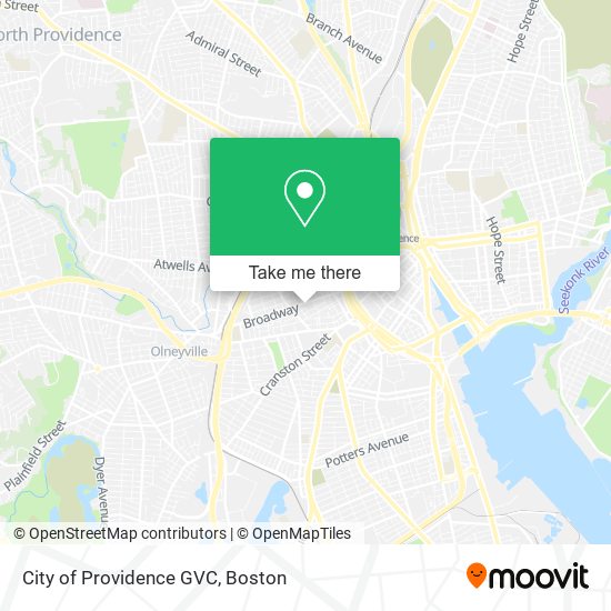 Mapa de City of Providence GVC