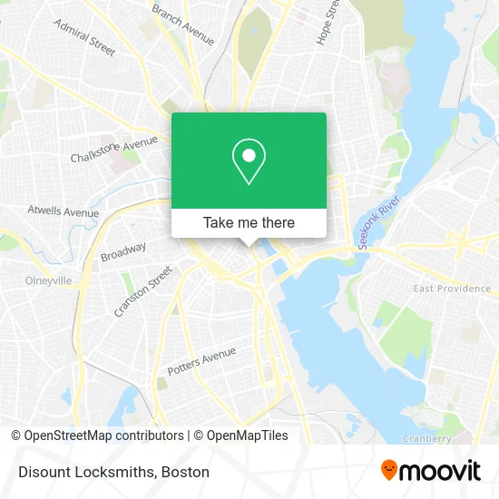 Disount Locksmiths map
