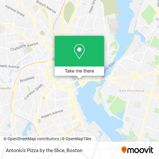 Antonio's Pizza by the Slice map