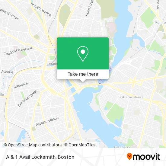 Mapa de A & 1 Avail Locksmith