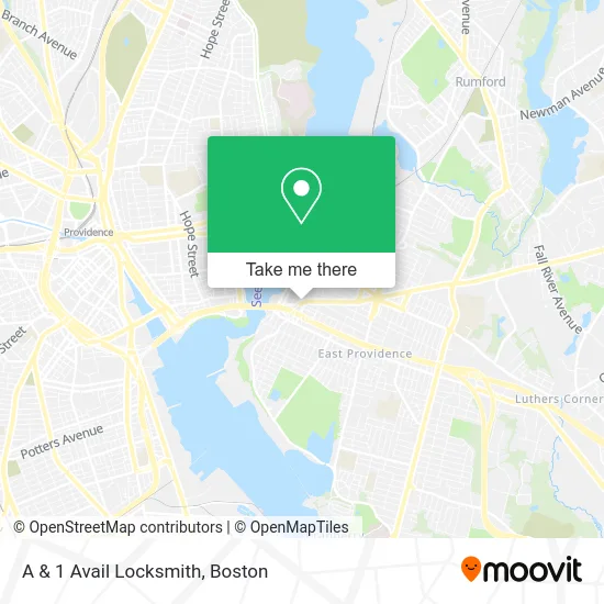 A & 1 Avail Locksmith map