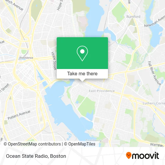 Ocean State Radio map