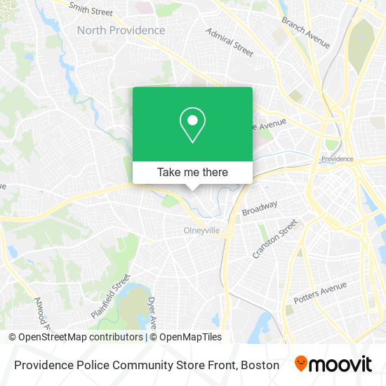 Providence Police Community Store Front map
