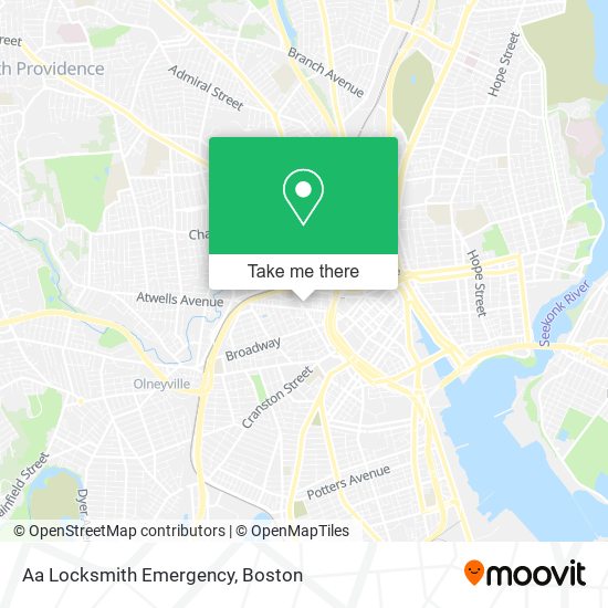 Aa Locksmith Emergency map