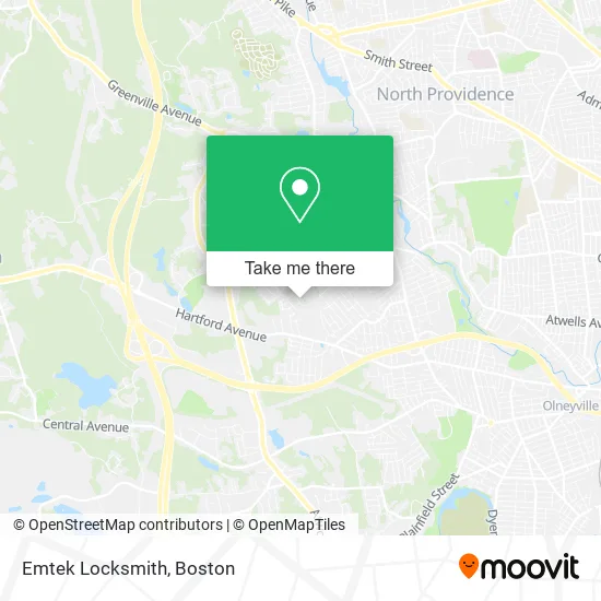 Mapa de Emtek Locksmith