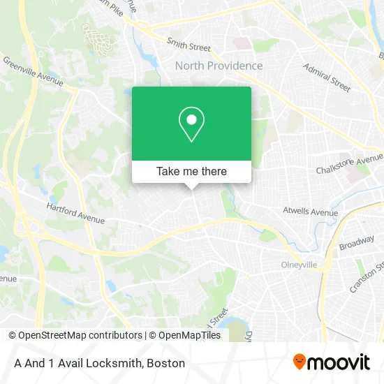 A And 1 Avail Locksmith map