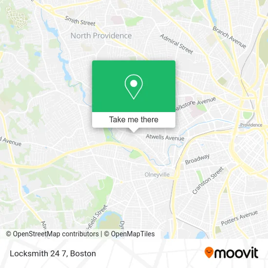 Locksmith 24 7 map