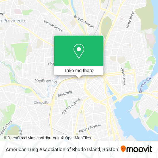 Mapa de American Lung Association of Rhode Island