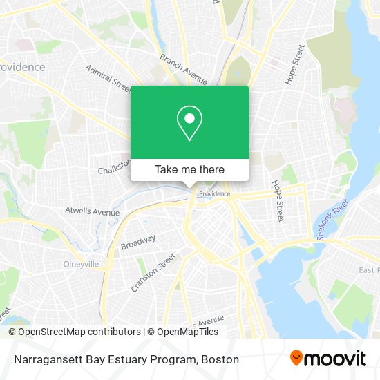 Narragansett Bay Estuary Program map