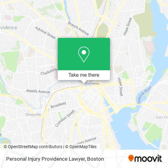 Mapa de Personal Injury Providence Lawyer