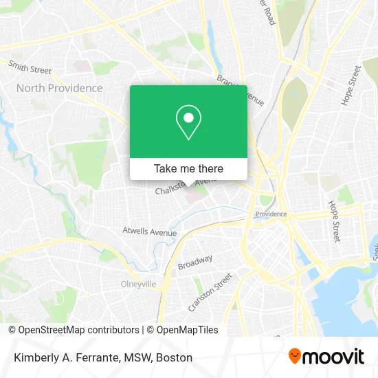 Kimberly A. Ferrante, MSW map