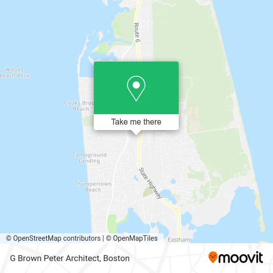 G Brown Peter Architect map