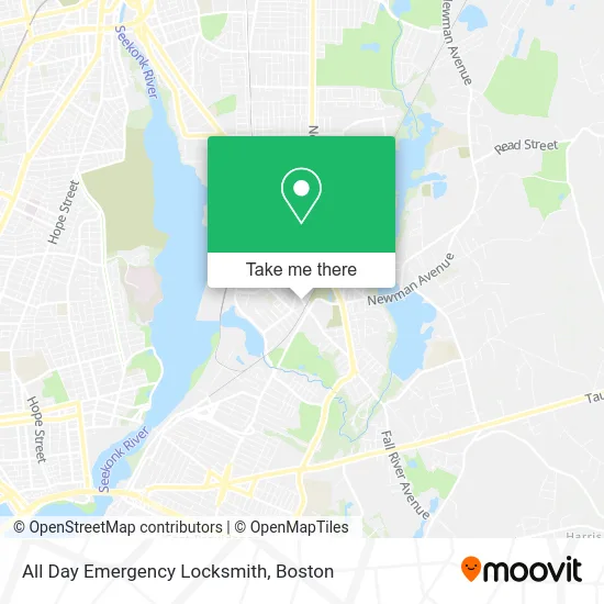All Day Emergency Locksmith map
