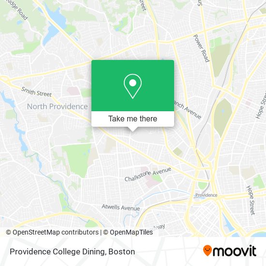 Providence College Dining map