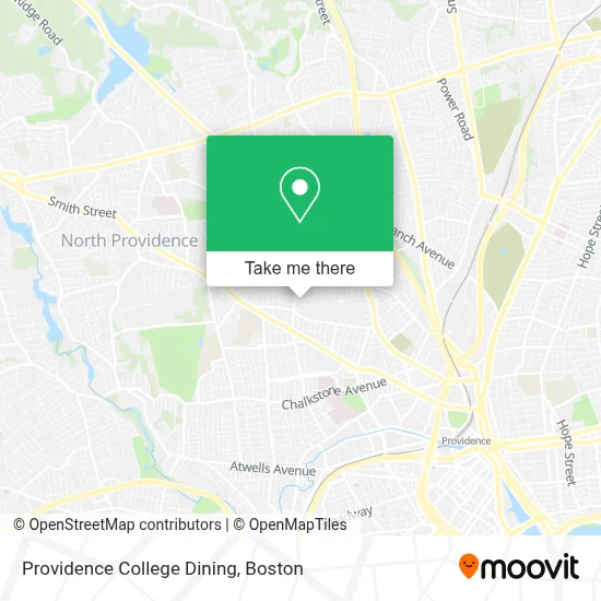 Providence College Dining map