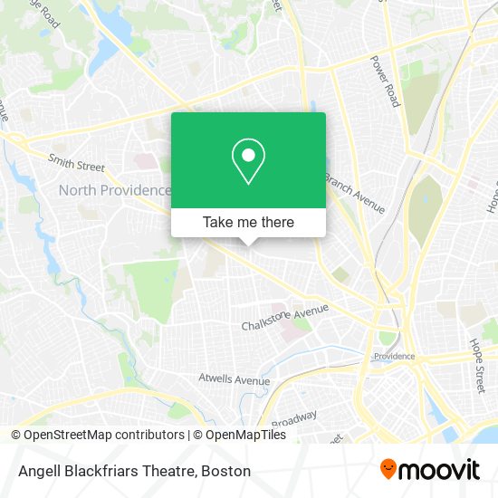 Mapa de Angell Blackfriars Theatre