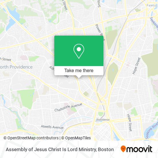 Assembly of Jesus Christ Is Lord Ministry map