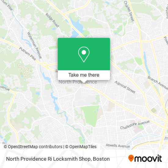 Mapa de North Providence Ri Locksmith Shop