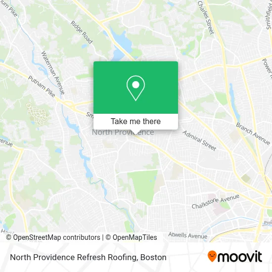 North Providence Refresh Roofing map