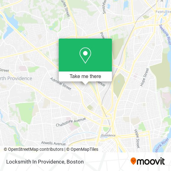 Locksmith In Providence map