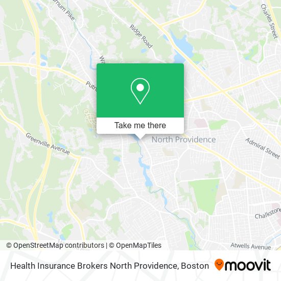 Health Insurance Brokers North Providence map