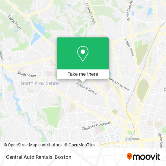 Central Auto Rentals map
