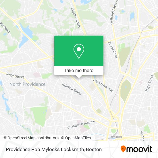Mapa de Providence Pop Mylocks Locksmith