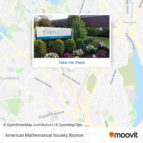 American Mathematical Society map