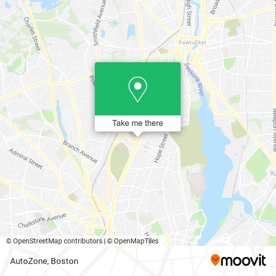 Mapa de AutoZone