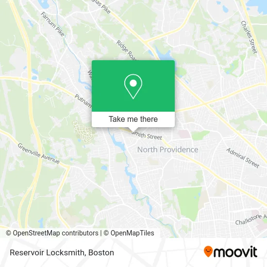 Reservoir Locksmith map