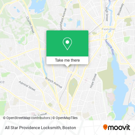 Mapa de All Star Providence Locksmith