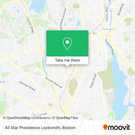 All Star Providence Locksmith map