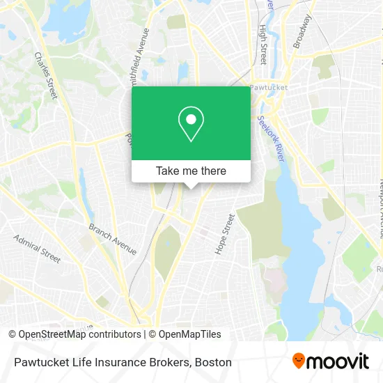 Pawtucket Life Insurance Brokers map