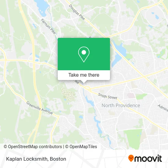 Kaplan Locksmith map