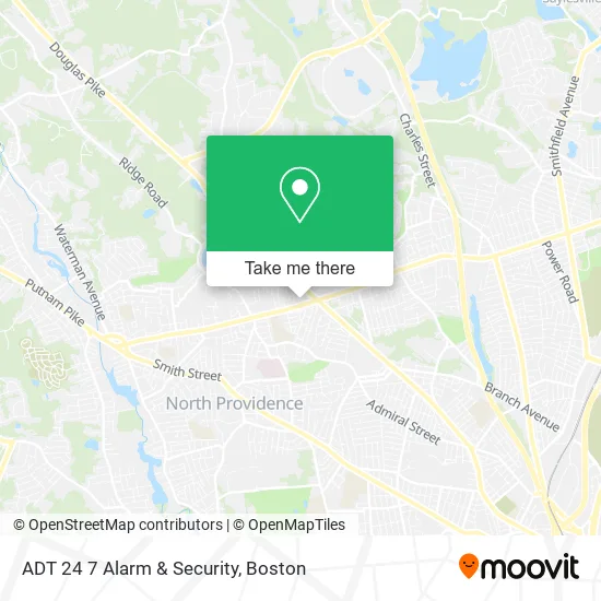 ADT 24 7 Alarm & Security map