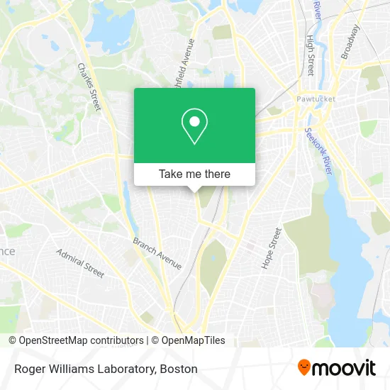 Roger Williams Laboratory map