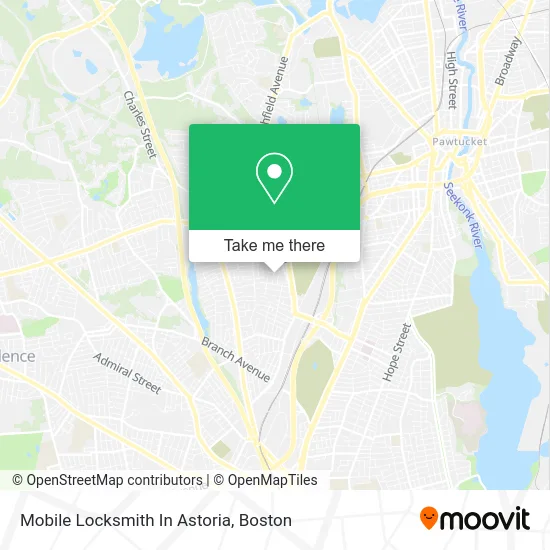 Mobile Locksmith In Astoria map