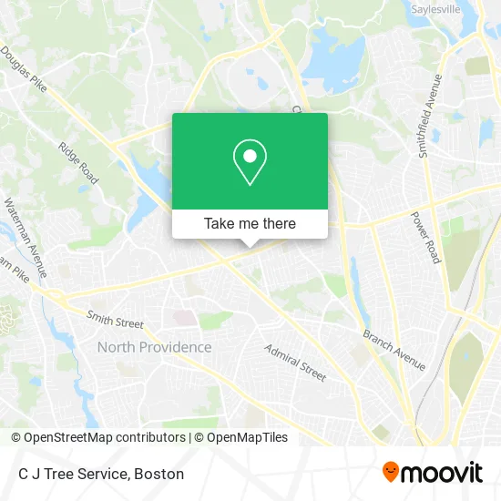 Mapa de C J Tree Service