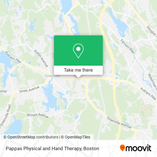 Mapa de Pappas Physical and Hand Therapy
