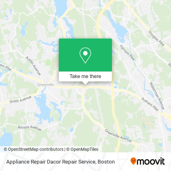 Appliance Repair Dacor Repair Service map