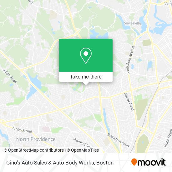 Mapa de Gino's Auto Sales & Auto Body Works