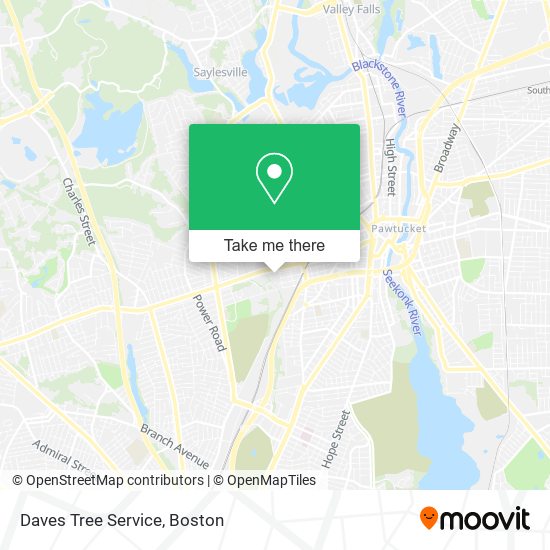 Mapa de Daves Tree Service