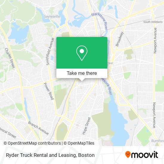 Ryder Truck Rental and Leasing map