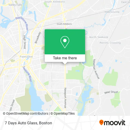 Mapa de 7 Days Auto Glass