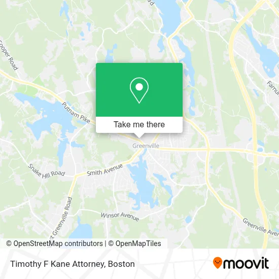 Timothy F Kane Attorney map