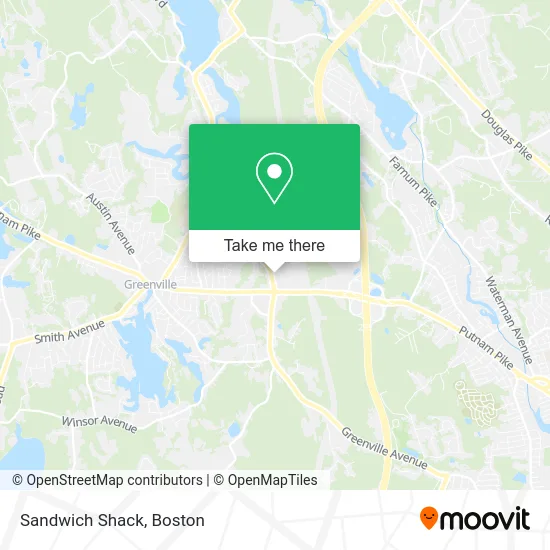 Sandwich Shack map