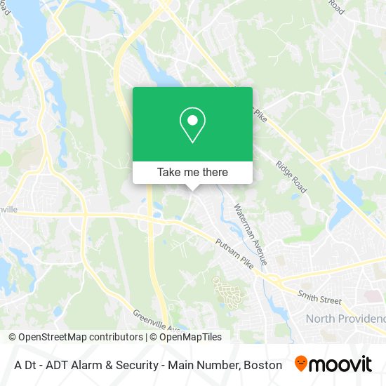 A Dt - ADT Alarm & Security - Main Number map